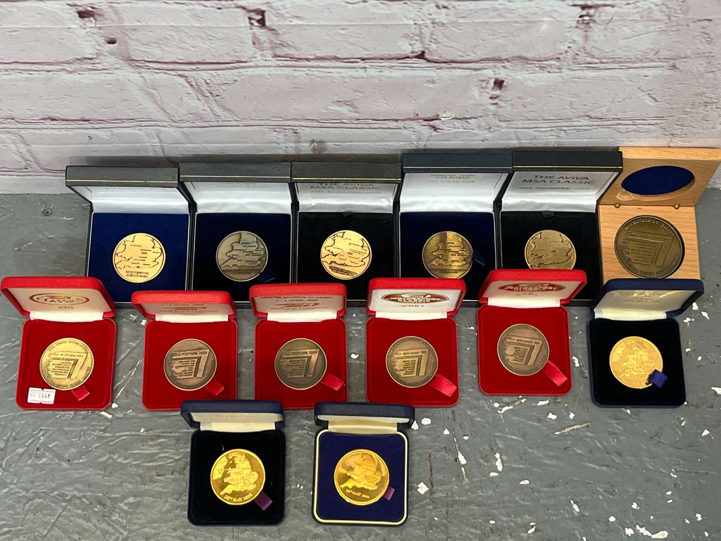 <p>Sixteen Various RAC, MSA, Motor Sport Classic Finishers Medals&nbsp;</p>