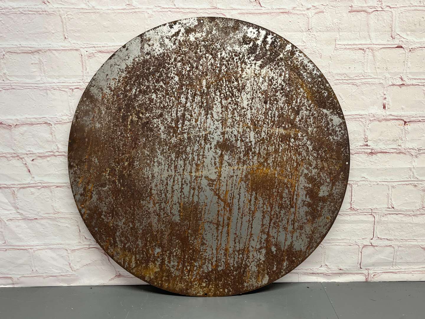 <p>Texaco Large Circular Metal Sign</p>