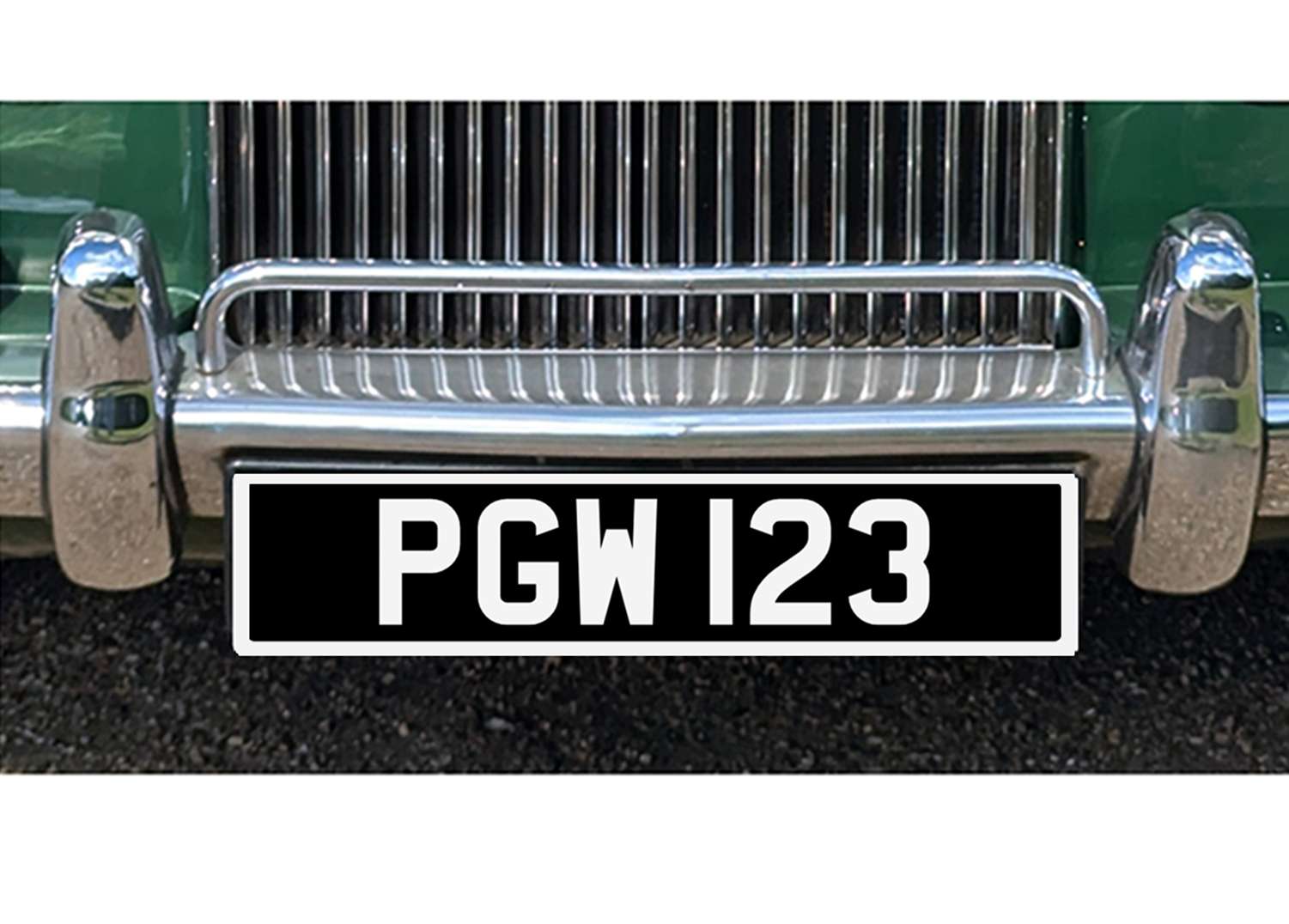 <p>&nbsp; PGW 123 Registration number&nbsp;</p>