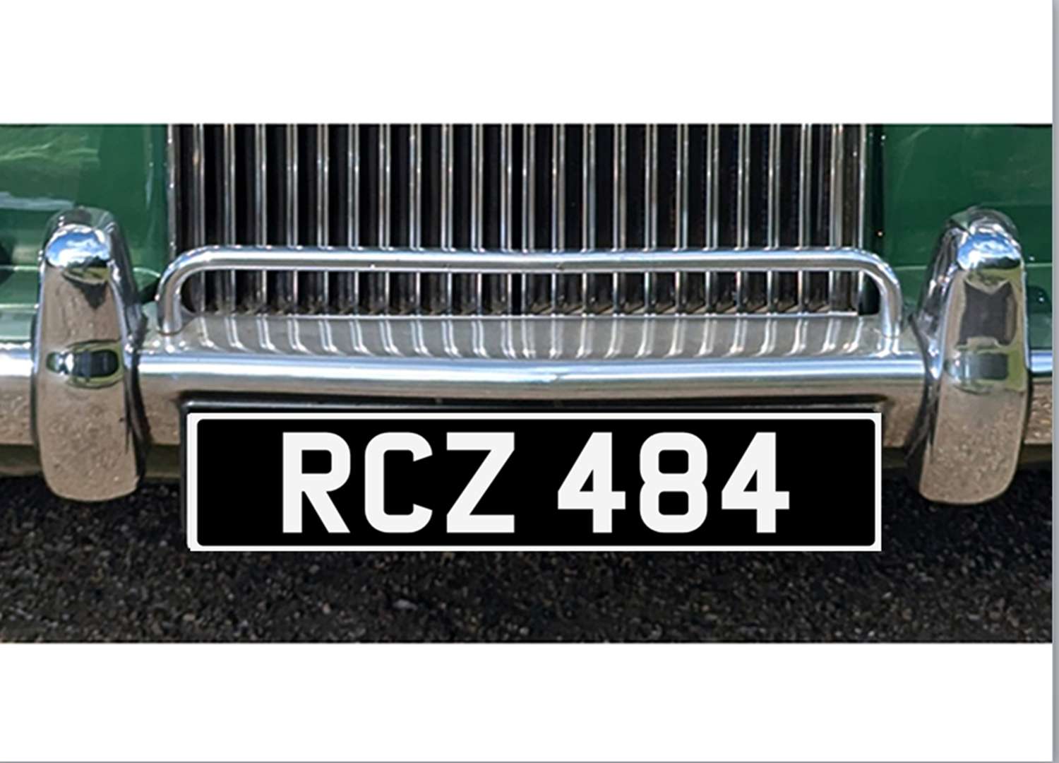 <p>&nbsp; RCZ 484 Registration number</p>
