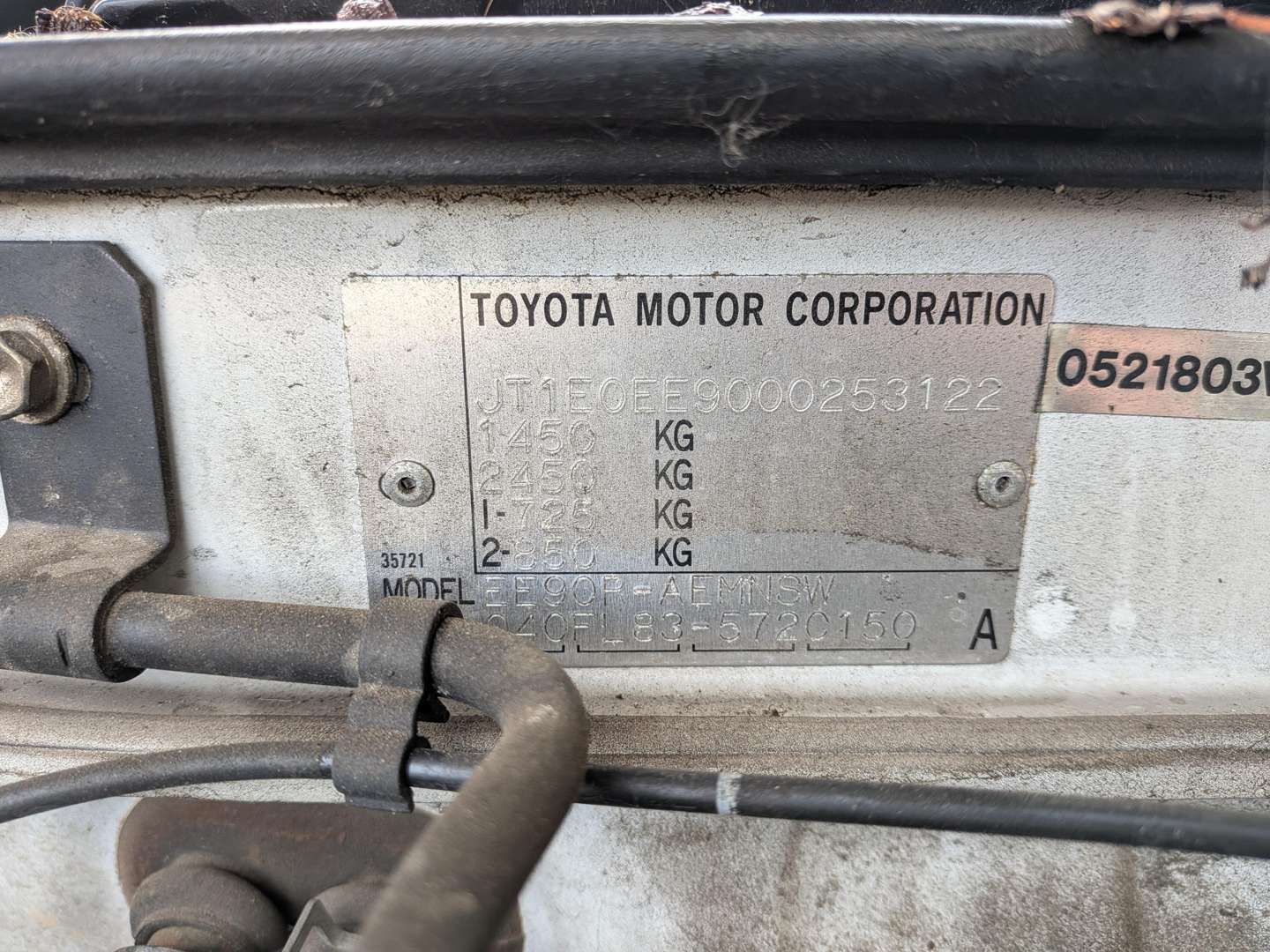 <p>1990 TOYOTA COROLLA GL - ONE OWNER FROM NEW</p>