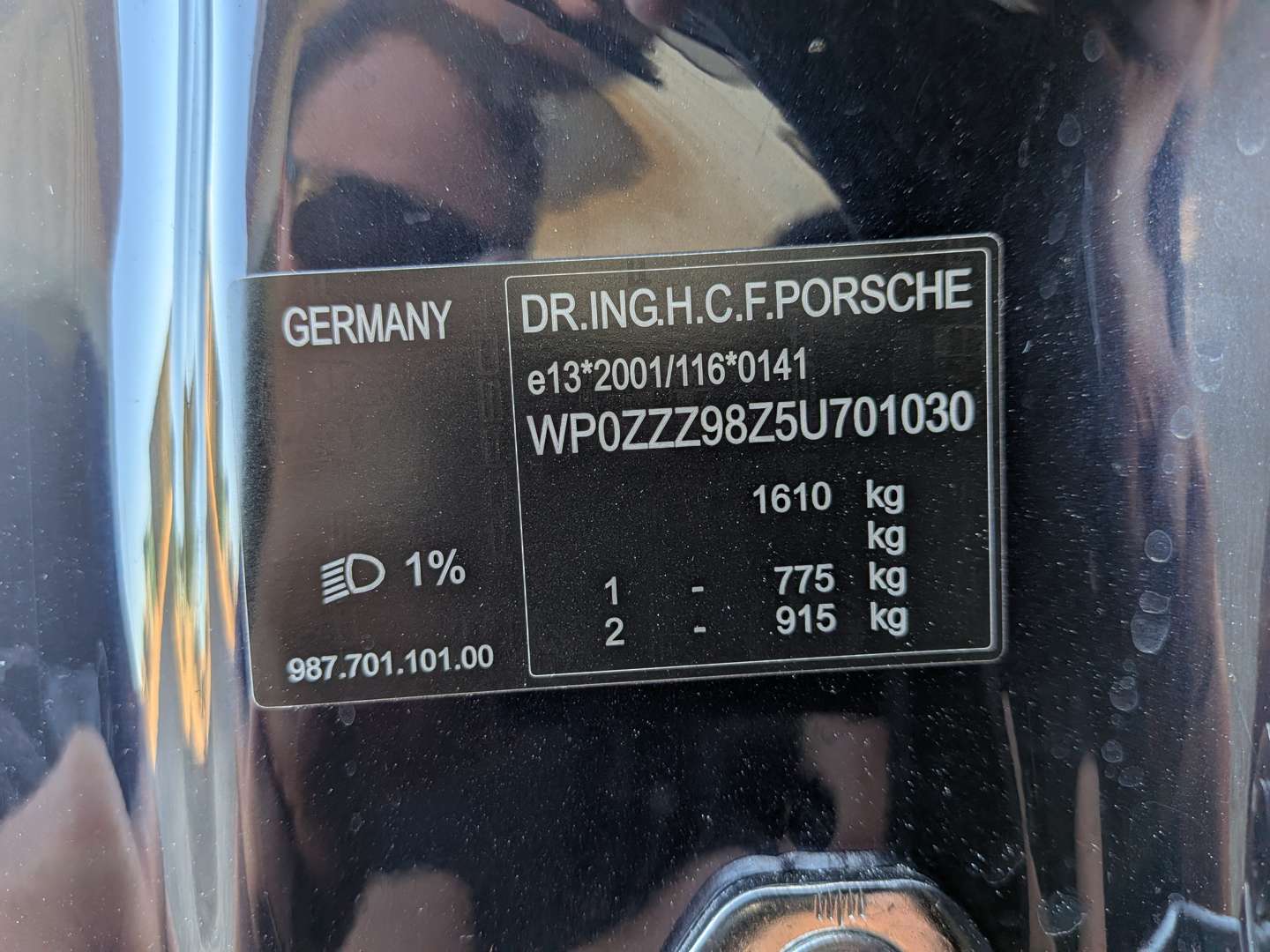 <p>2005 PORSCHE BOXSTER 2.7</p>