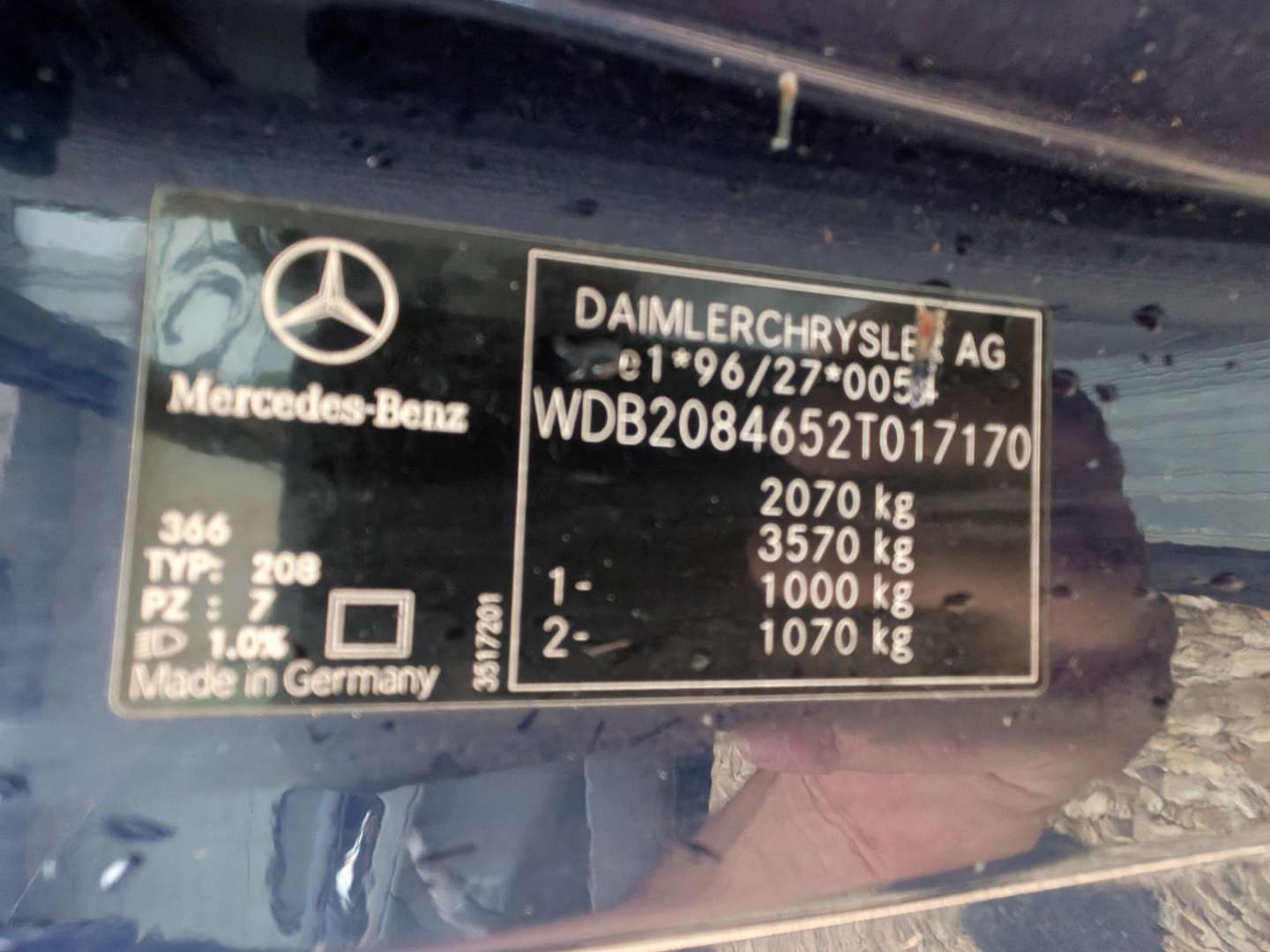 <p>1999 MERCEDES CLK320 A208 SPORT AUTO</p>