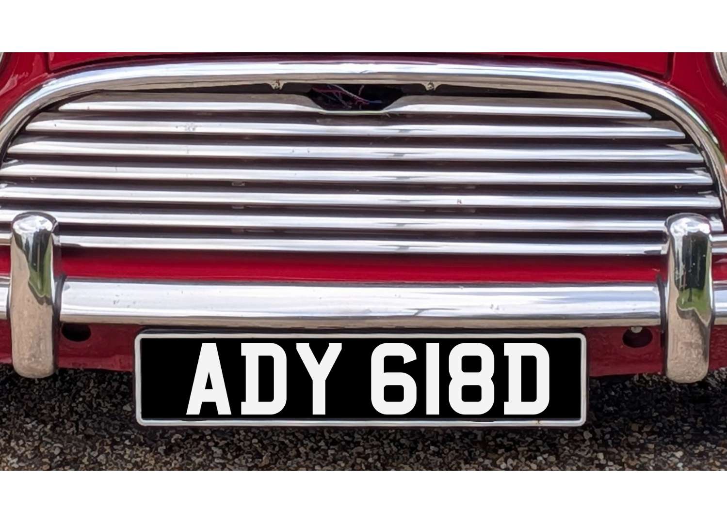 <p>&nbsp; ADY 618D Registration number&nbsp;</p>