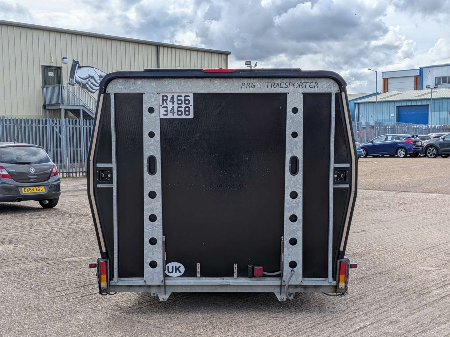 <p>2011 PRG TRACSPORTER XW COVER CAR TRAILER</p>