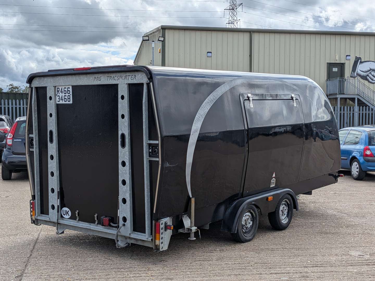 <p>2011 PRG TRACSPORTER XW COVER CAR TRAILER</p>