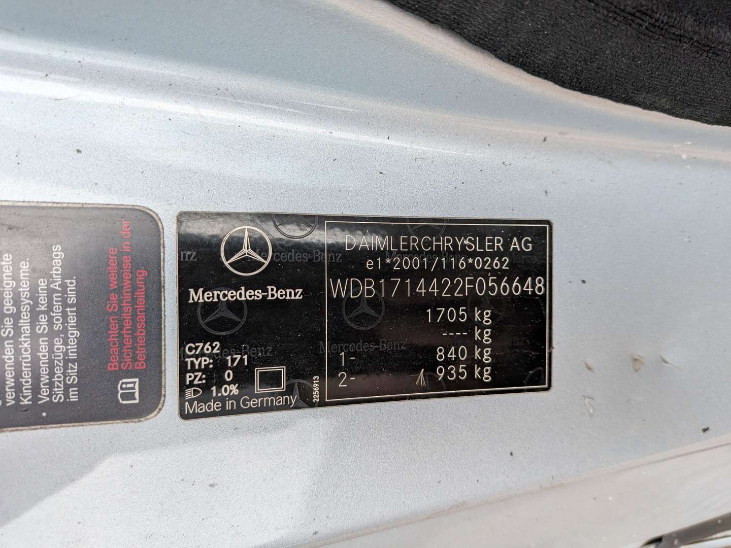 <p>2005 MERCEDES SLK 200 R171 KOMPRESSOR AUTO</p>