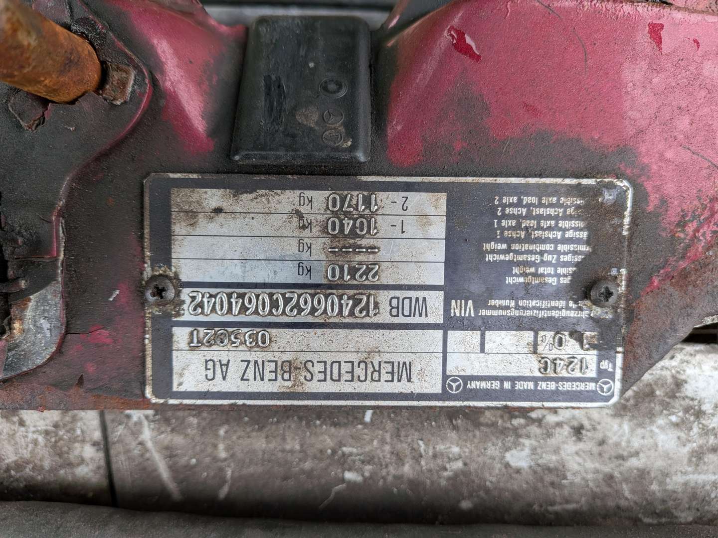 <p>1994 MERCEDES E320 W124 AUTO</p>