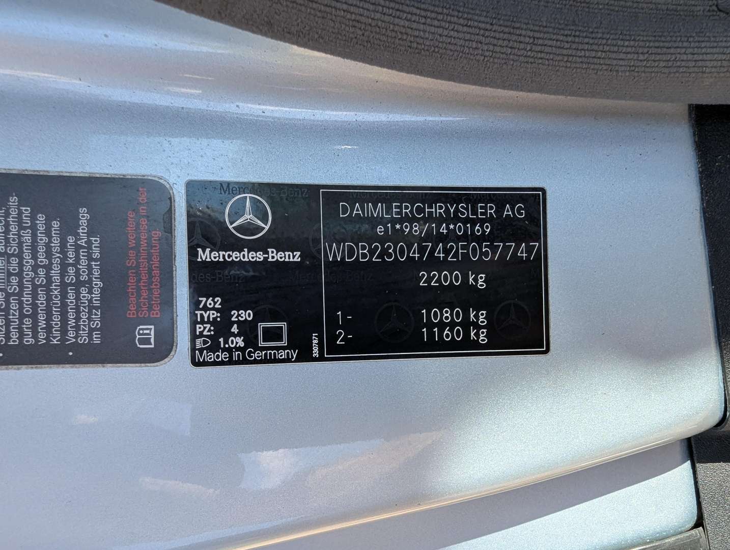 <p>2003 MERCEDES SL55 AMG R230 KOMPRESSOR AUTO</p>