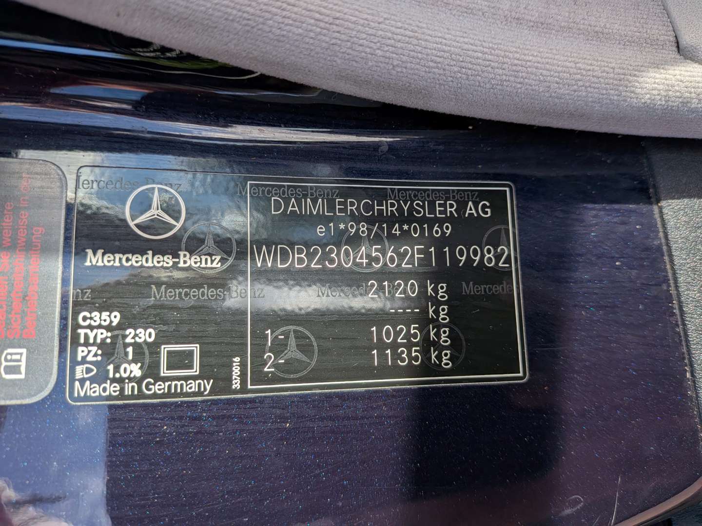 <p>2006 MERCEDES SL350 R230 AUTO</p>