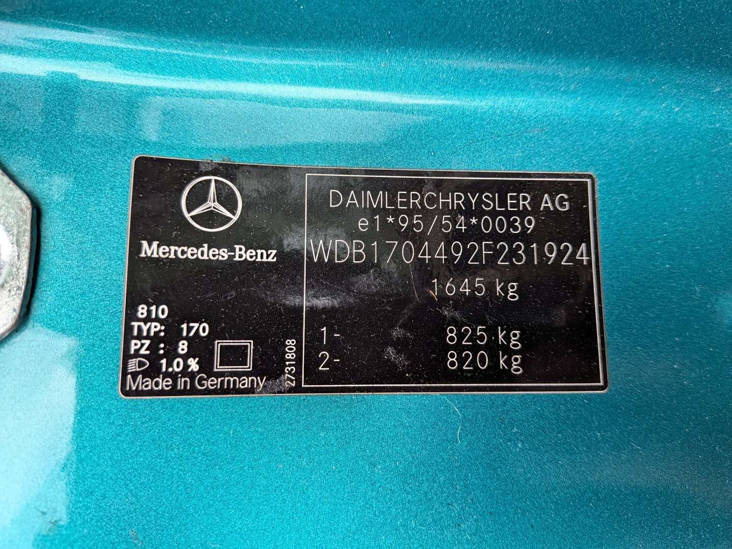 <p>2001 MERCEDES SLK 230 R170 KOMPRESSOR AUTO</p>