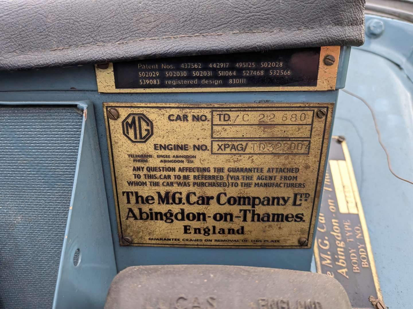 <p>1953 MG TD/C MKII COMPETITION</p>
