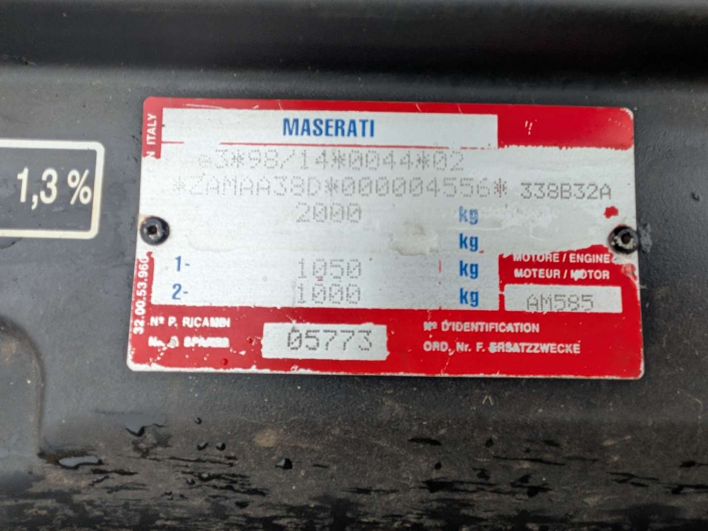 <p>2001 MASERATI 3200 GT AUTO</p>