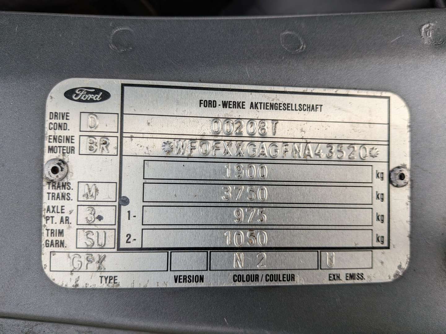 <p>1992 FORD GRANADA GHIA I MKIII AUTO</p>