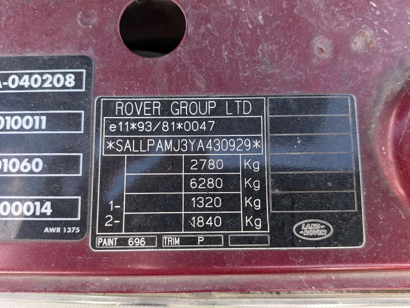 <p>1999 RANGE ROVER P38 HSE AUTO</p>