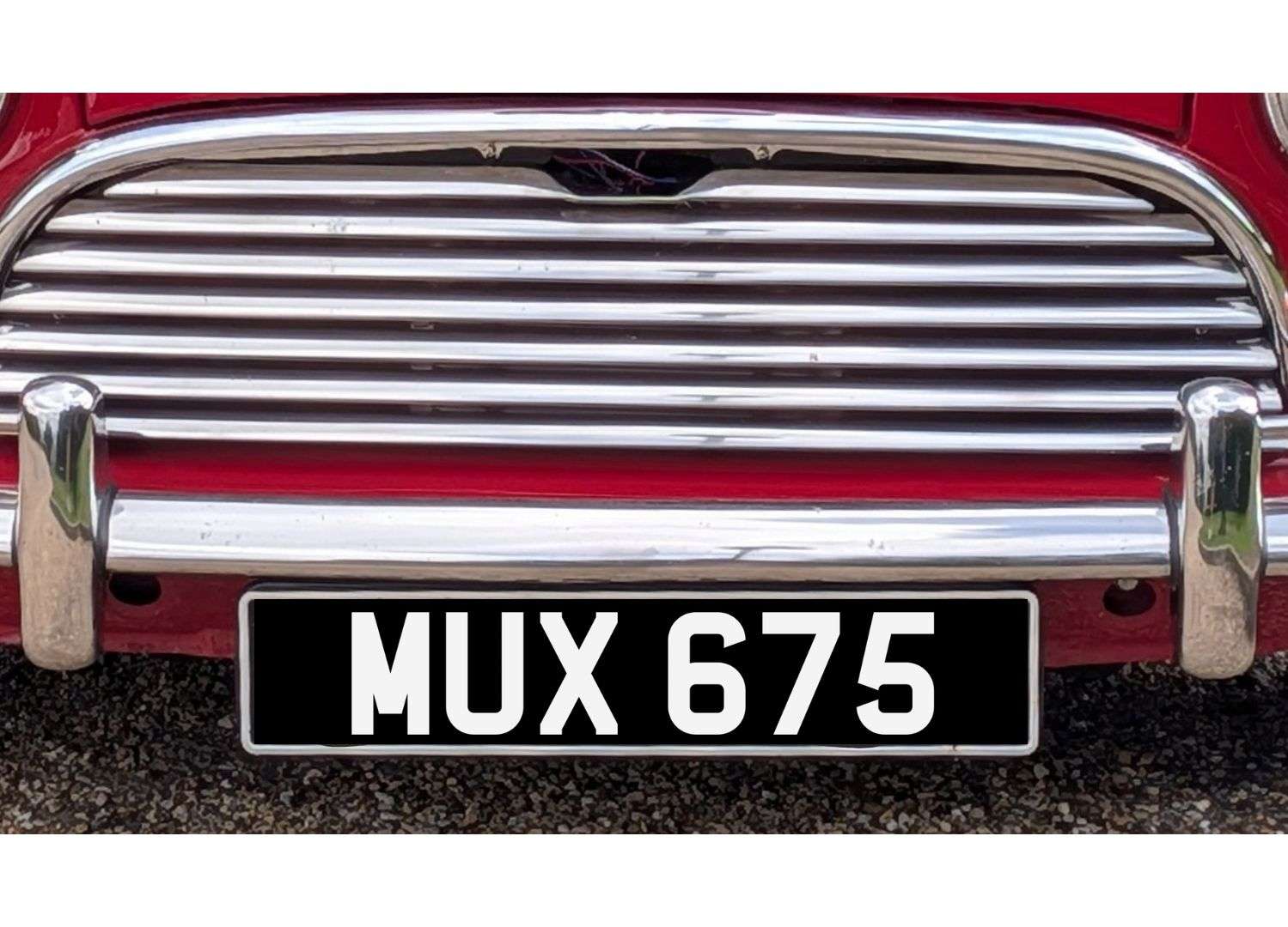 <p>MUX 675 Regsistration number</p>