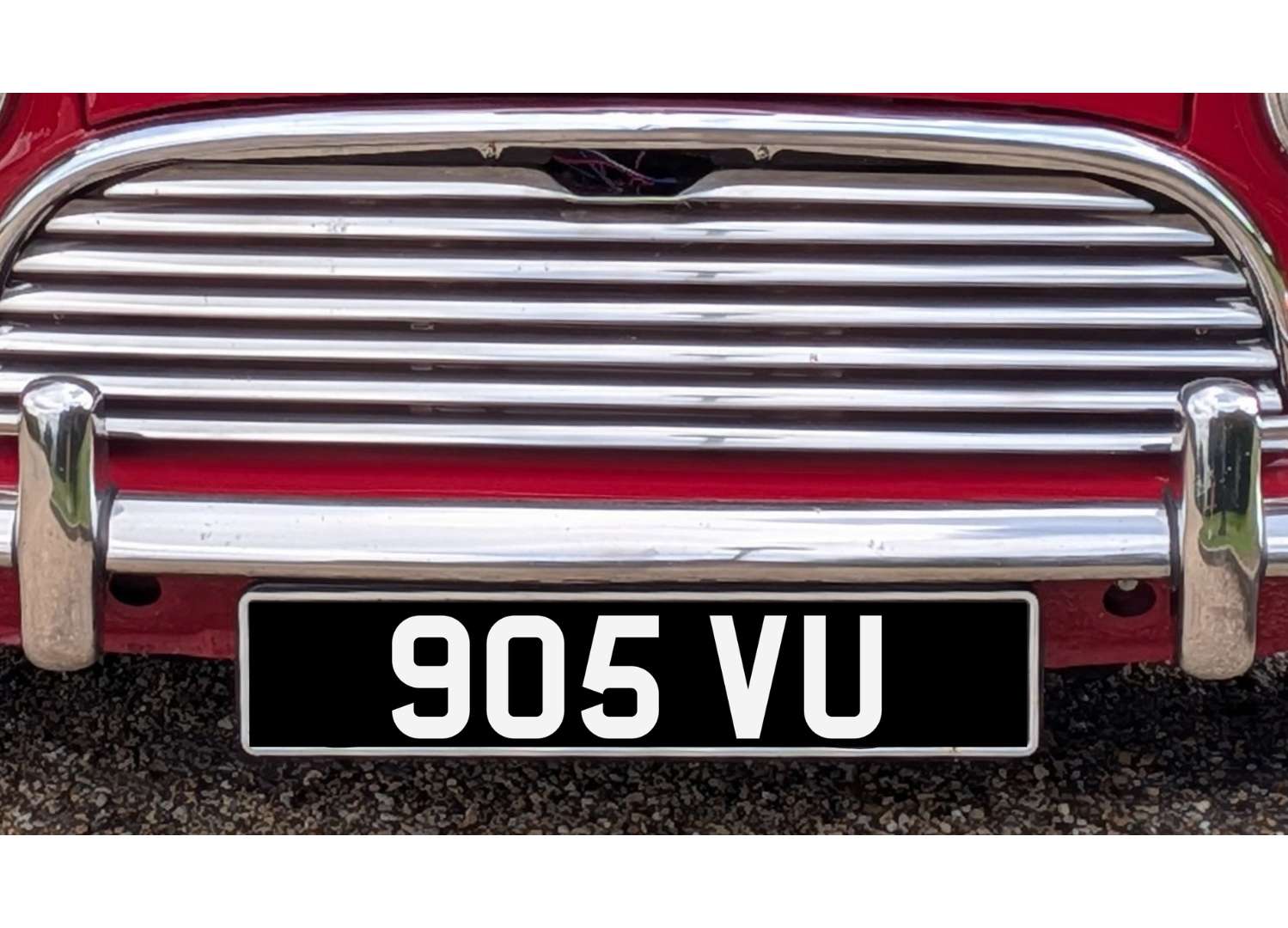 <p>905 VU Registration Number</p>