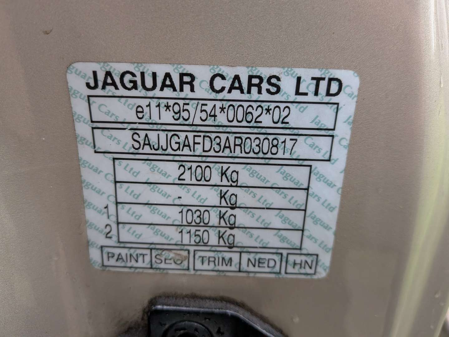 <p>1998 JAGUAR XK8 CONVERTIBLE</p>
