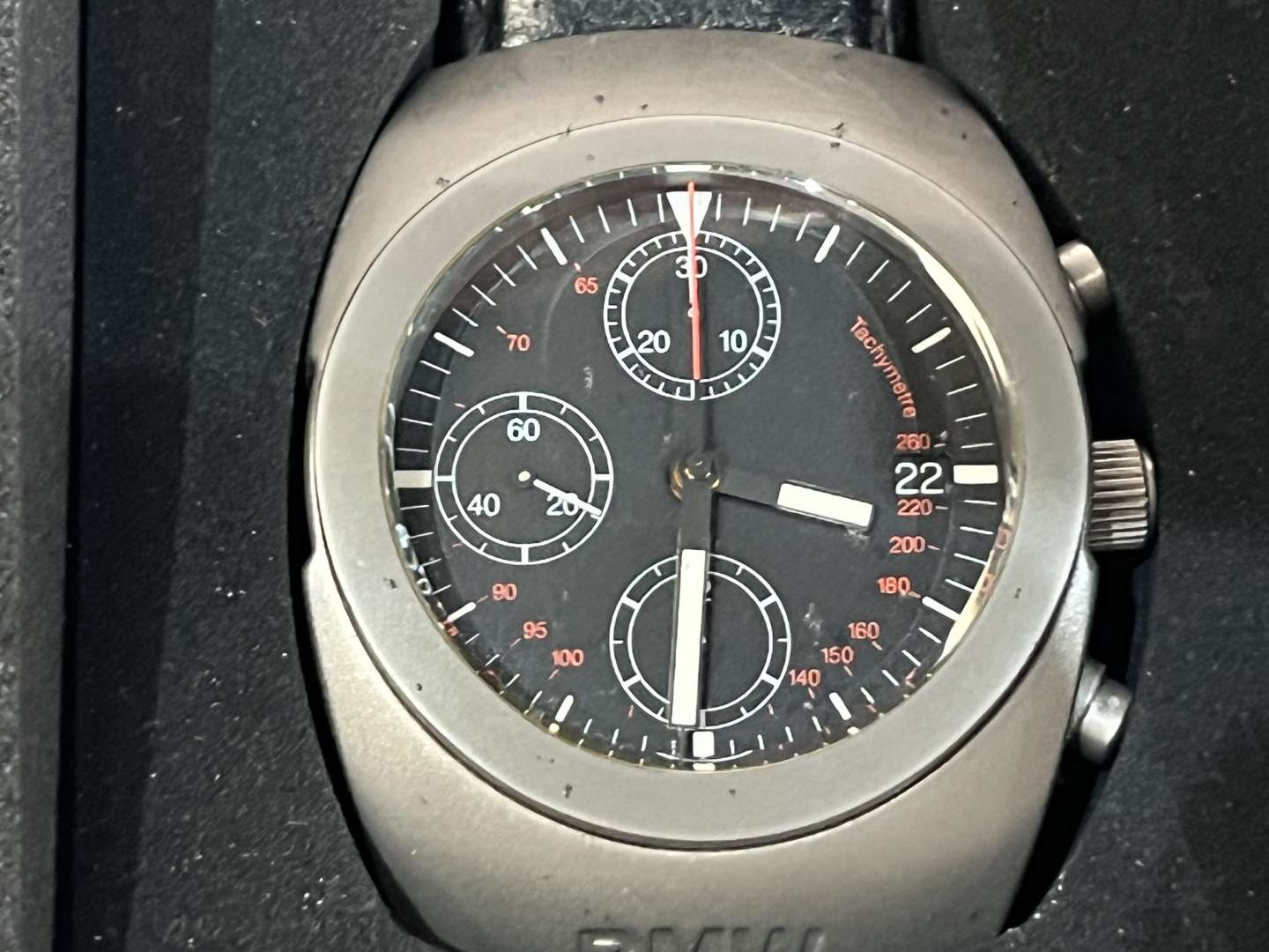 <p>Boxed BMW Automatic Chronograph Gents Wrist Watch&nbsp;</p>