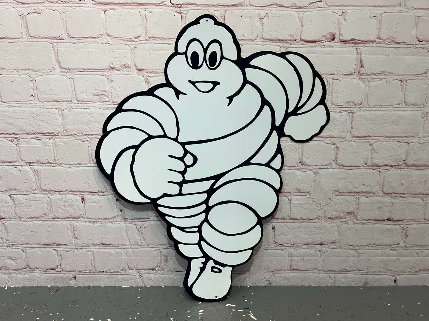 <p>Michelin Running Man Metal Sign</p>