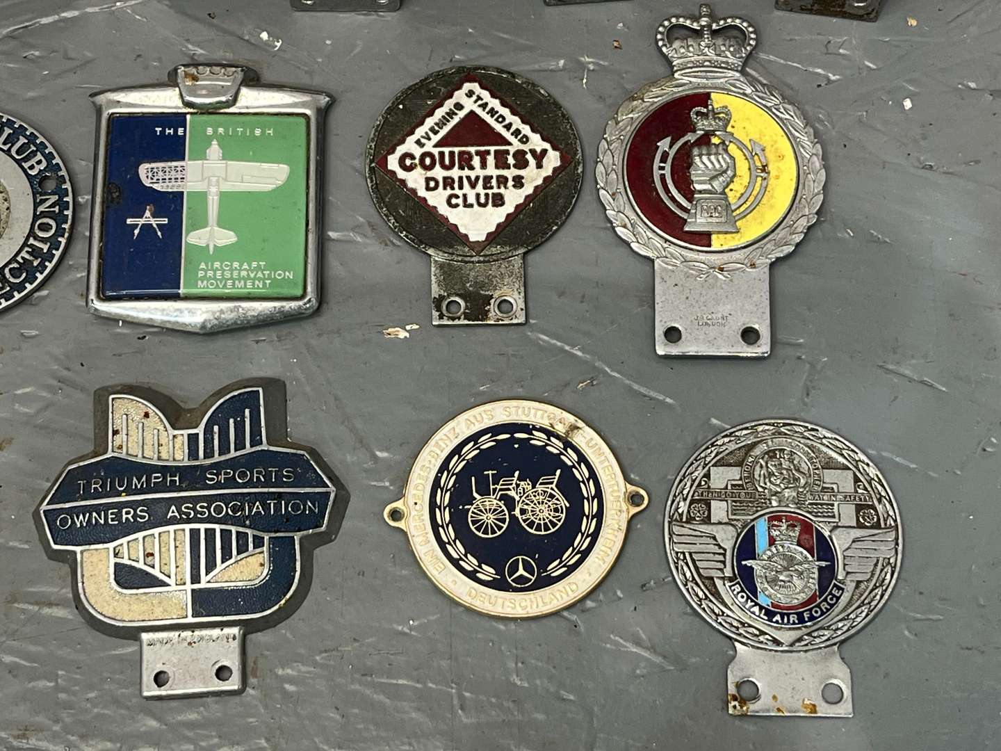 <p>Collection of Classic Car Badges</p>