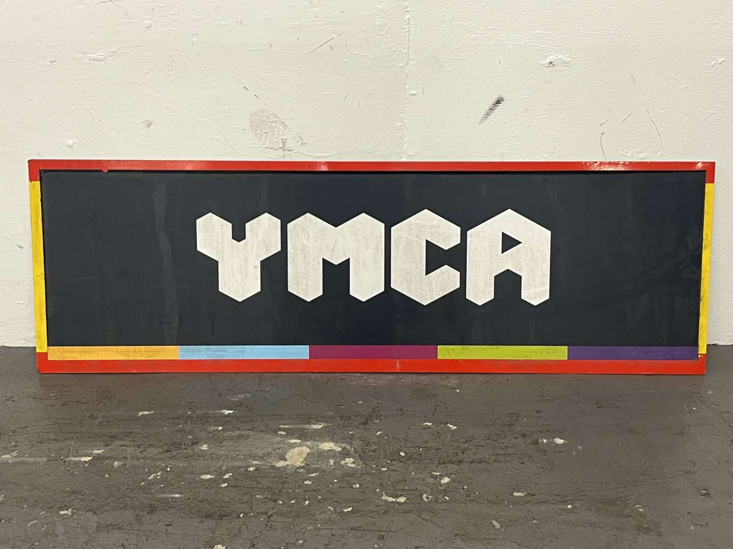 <p>YMCA Sign on Metal Board</p>