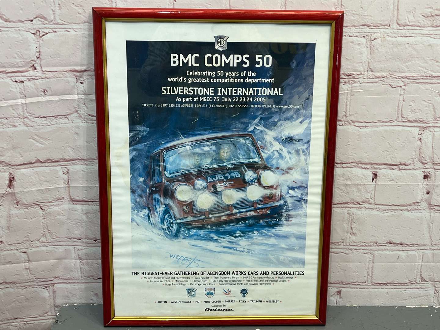 <p>Two Framed MG Silverstone International Reproduction Prints</p>