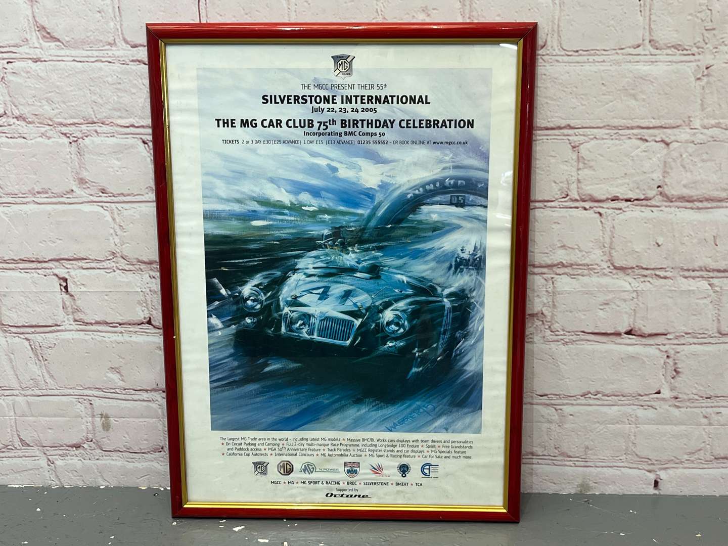 <p>Two Framed MG Silverstone International Reproduction Prints</p>