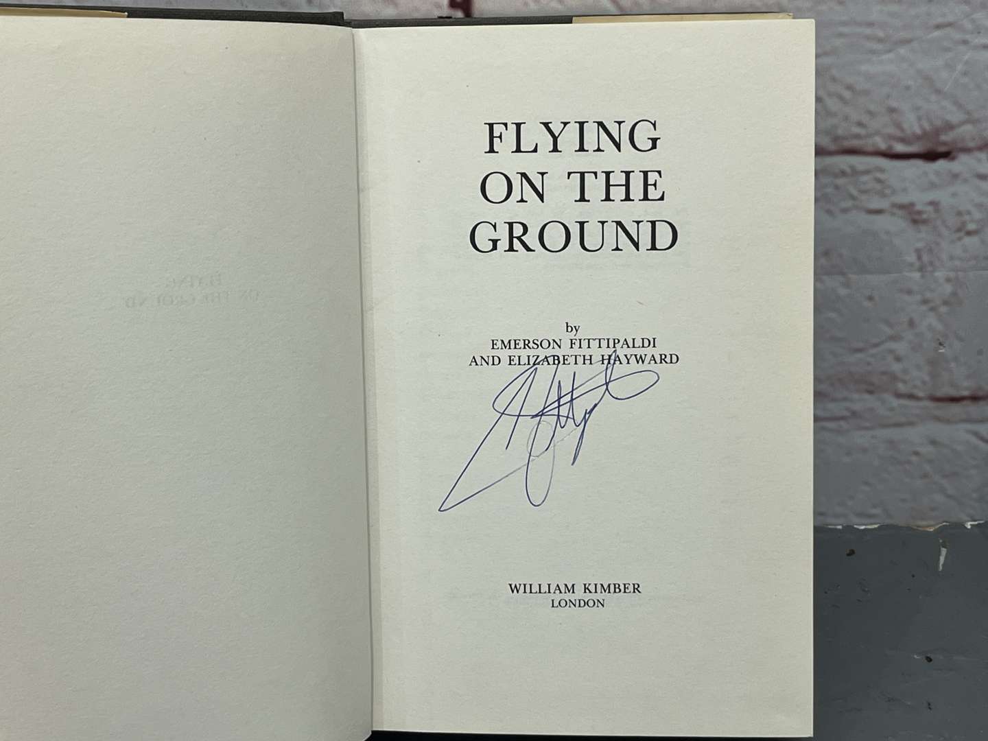 <p>Jackie Stewart Signed “Faster” & Emerson Fittipaldi Signed “ Flying on The Ground” Books</p>