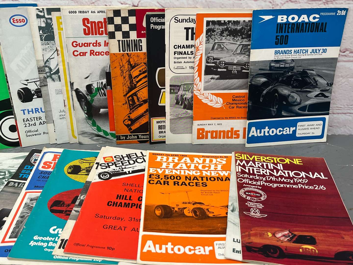 <p>Quantity of 1970/80's Race Programmes&nbsp;</p>