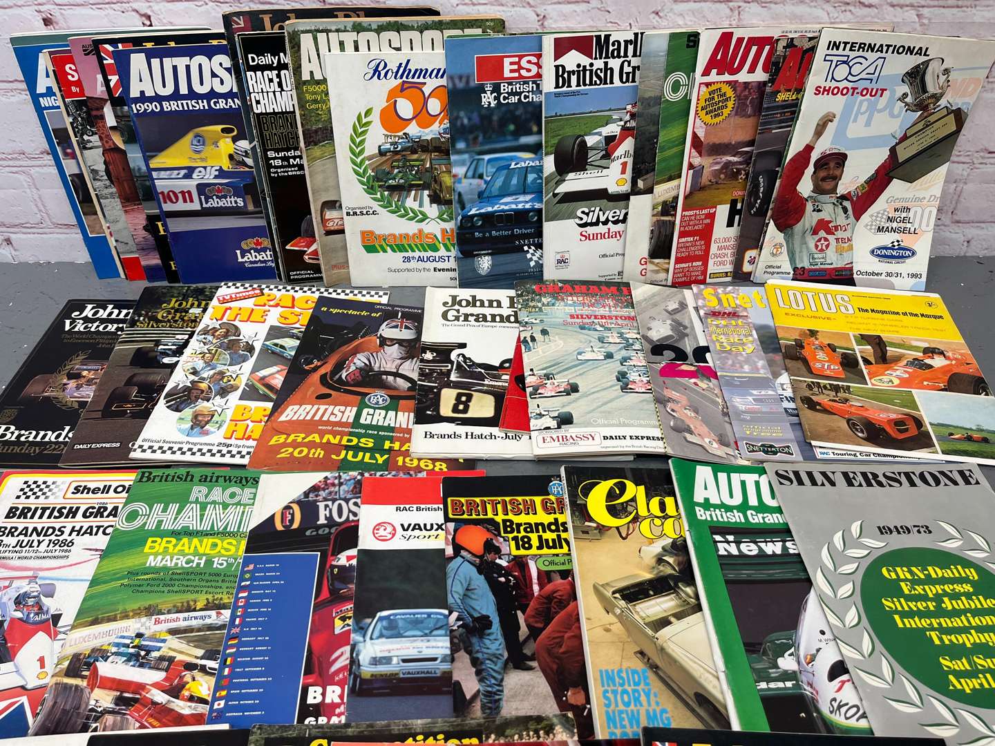 <p>Quantity of 1970/80's Race Programmes&nbsp;</p>