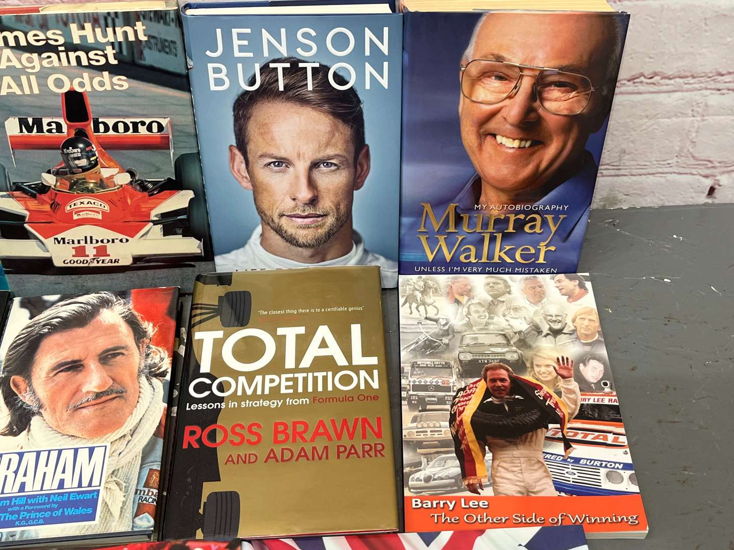 <p>Mixed Lot of Formula 1 Books, Autobiographies&nbsp;</p>
