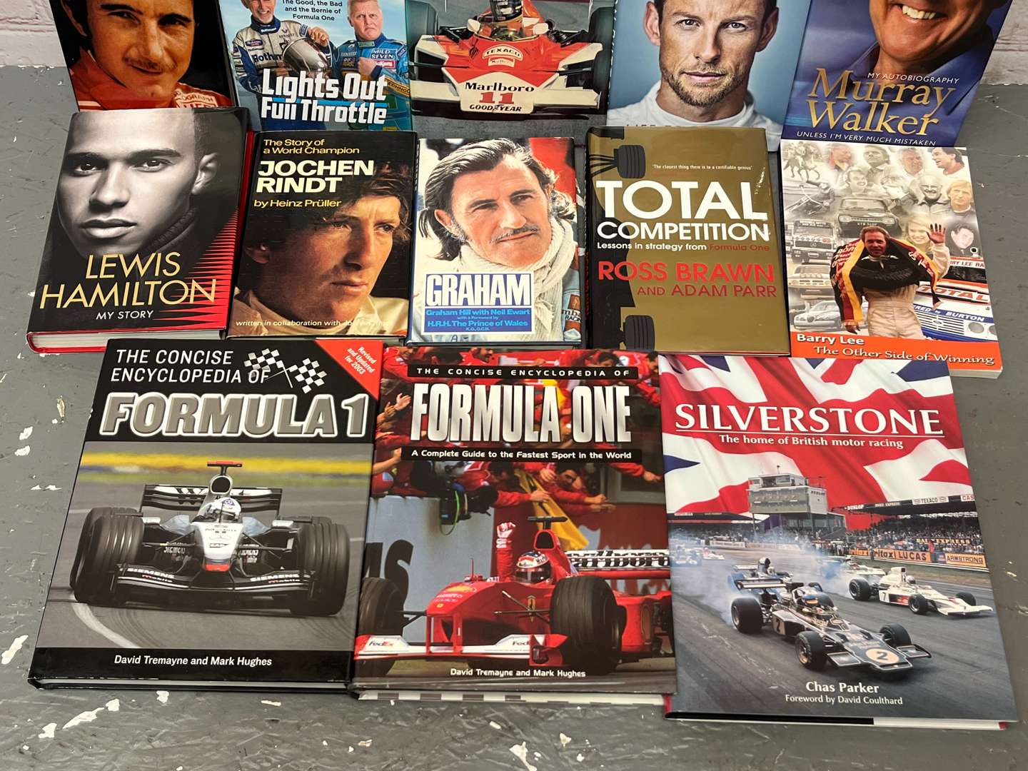 <p>Mixed Lot of Formula 1 Books, Autobiographies&nbsp;</p>
