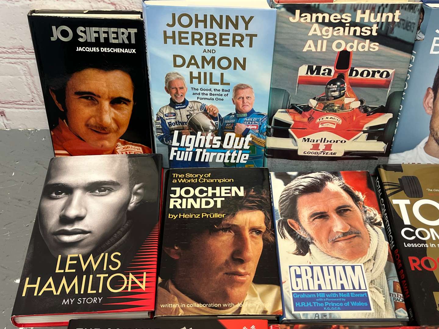<p>Mixed Lot of Formula 1 Books, Autobiographies&nbsp;</p>