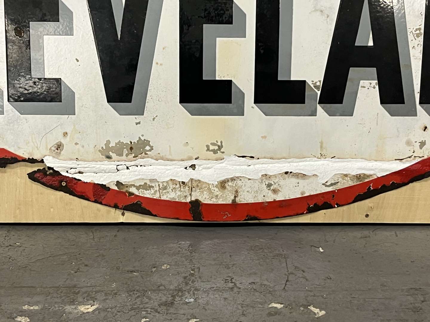 <p>Cleveland Enamel Sign</p>