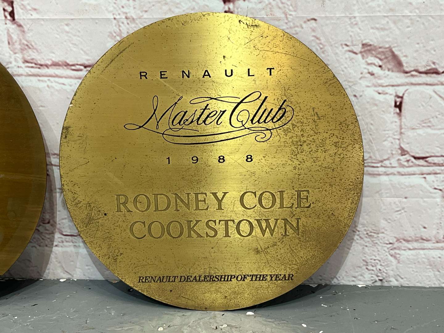 <p>Two Bronze Renault Master Club Dealership of The Year Plaques</p>