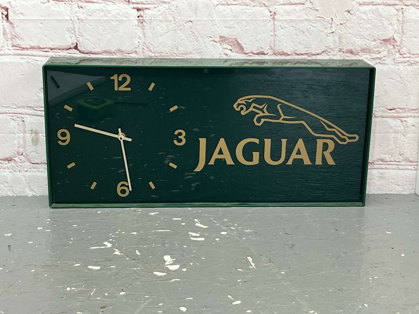 <p>Jaguar Dealership Perspex Clock</p>
