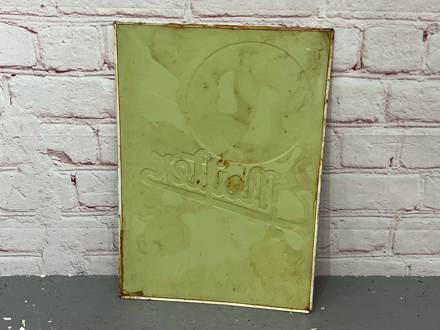 <p>Meijter Moped German Pressed Tin Sign</p>