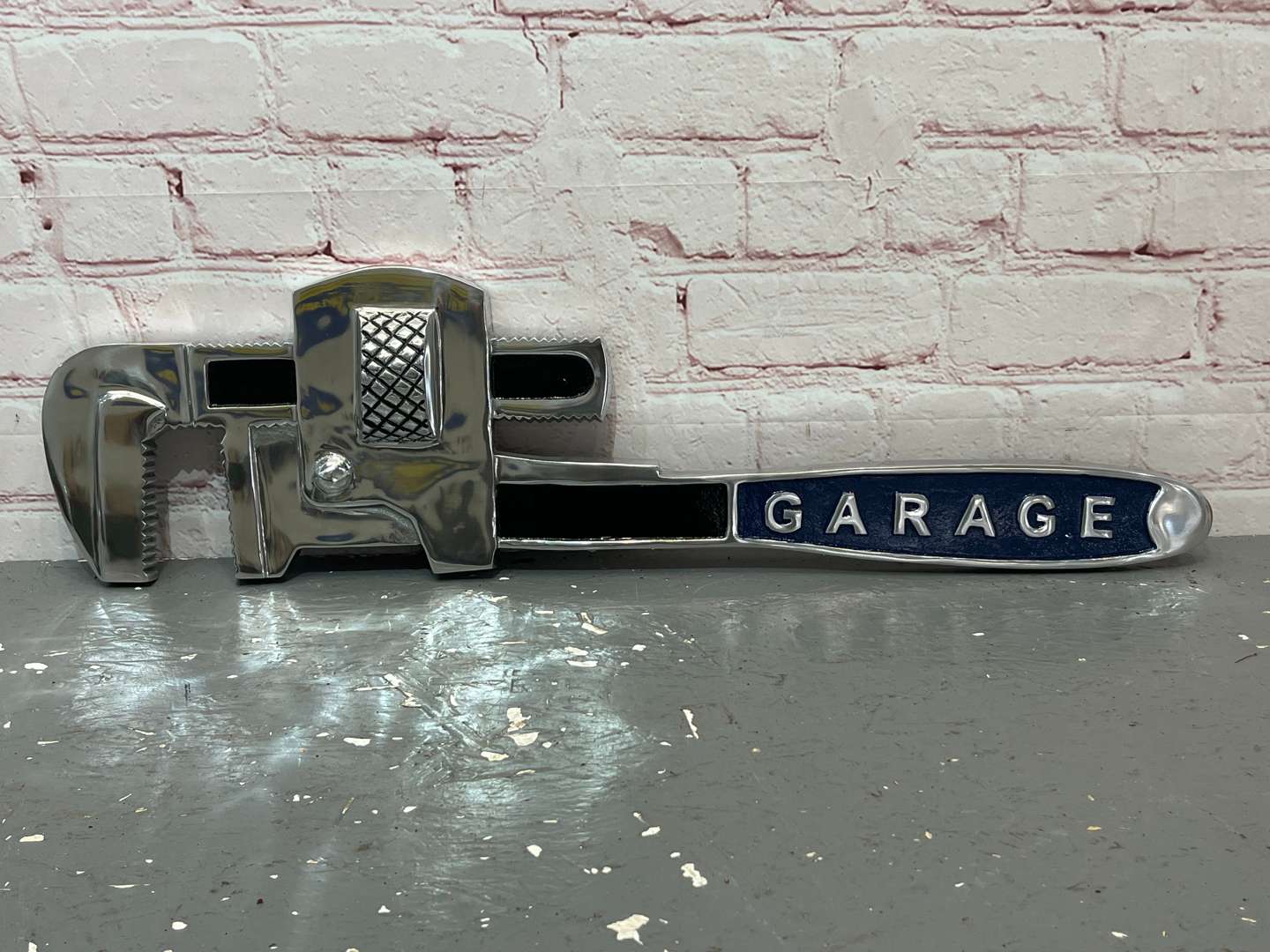 <p>Garage Oversized Aluminium Display Wrench</p>