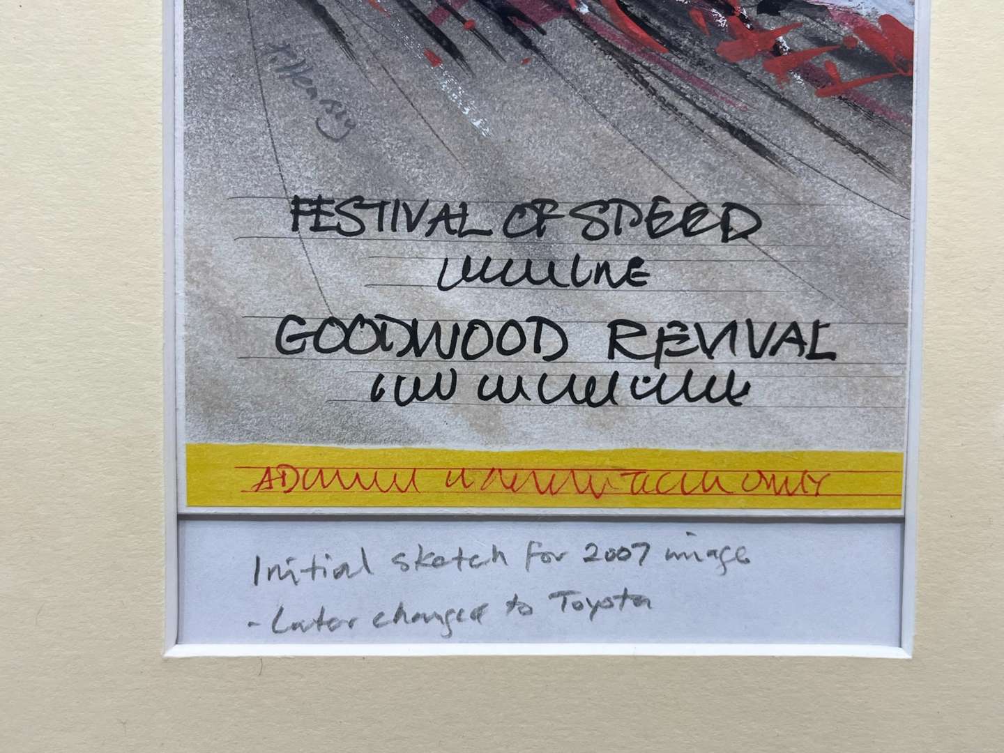 <p>Two Peter Hearsey Mounted Artwork For Goodwood Festival of Speed 2003/07</p>