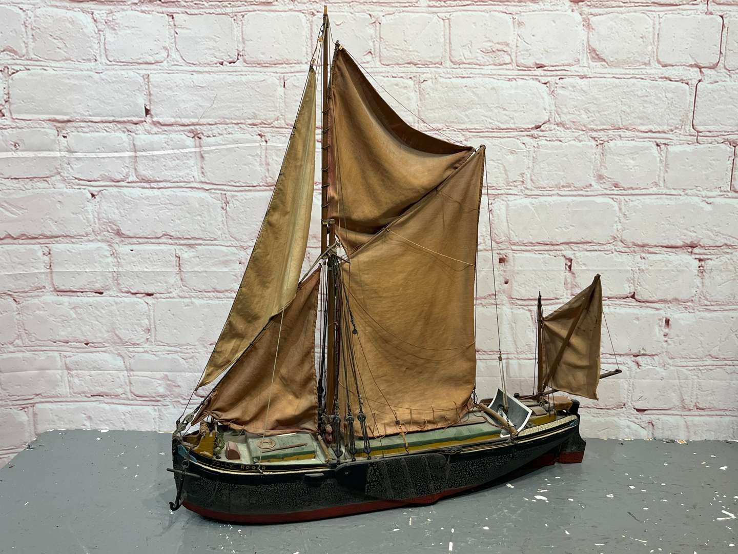 <p>Jolly Roger Wooden Scratch Built Sailing Barge</p>