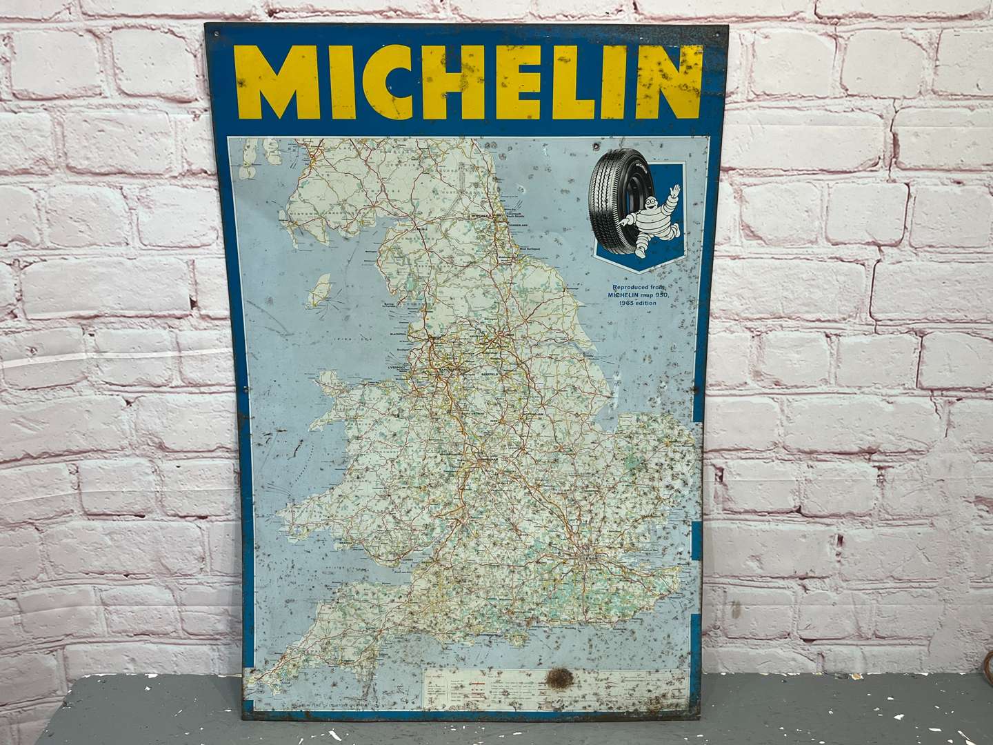 <p>Michelin Map Tin Sign, 1963 Edition&nbsp;</p>