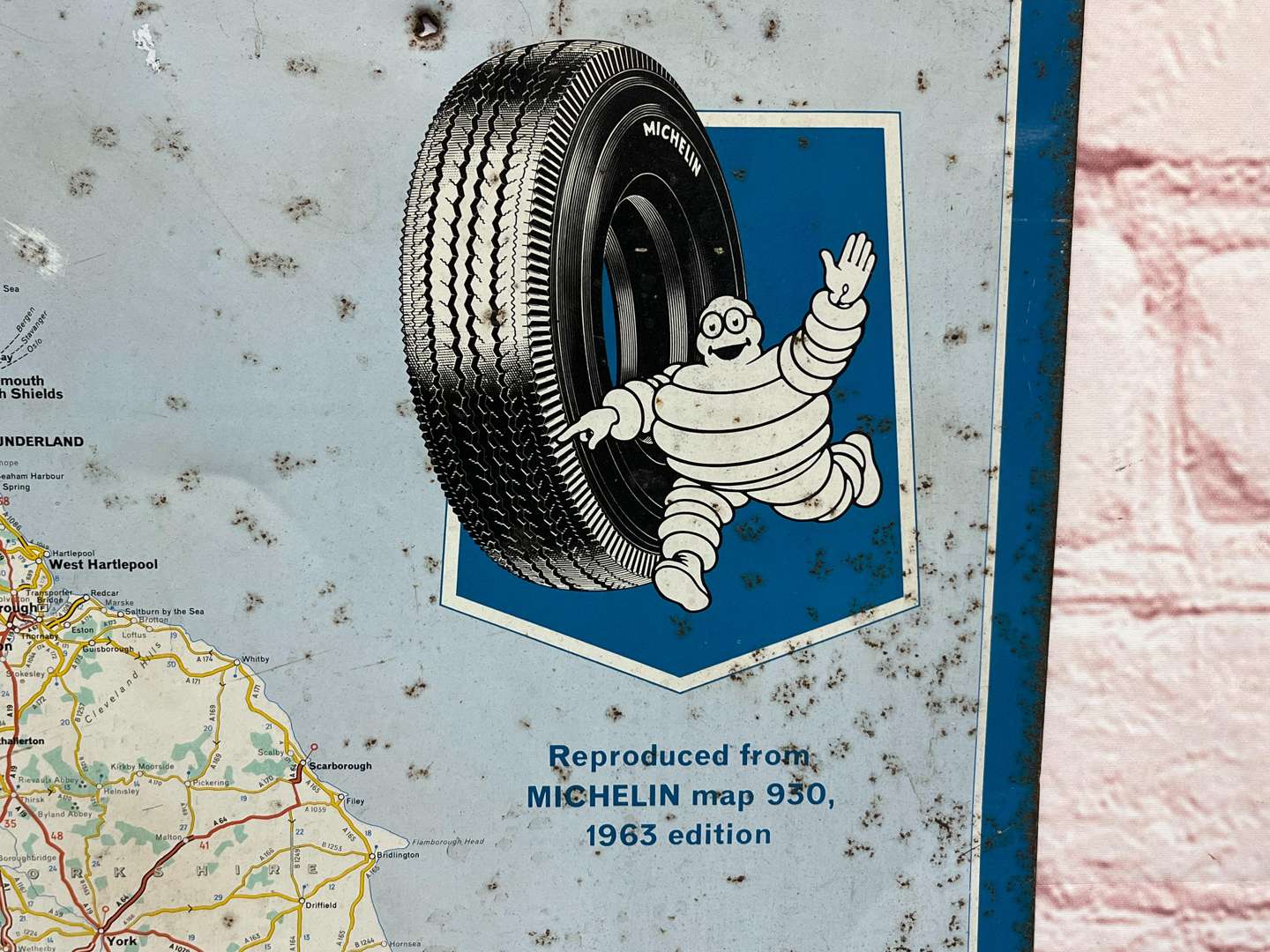 <p>Michelin Map Tin Sign, 1963 Edition&nbsp;</p>