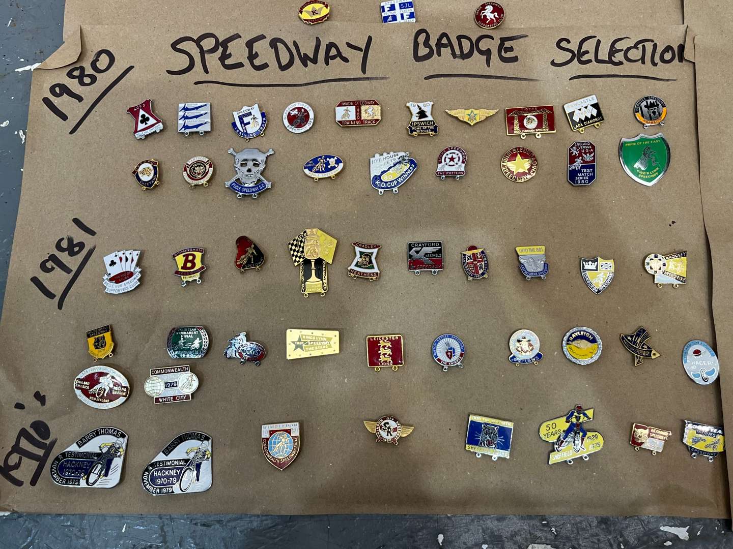 <p>Kings Lynn Speedway Badges From 1960/70/80's</p>
