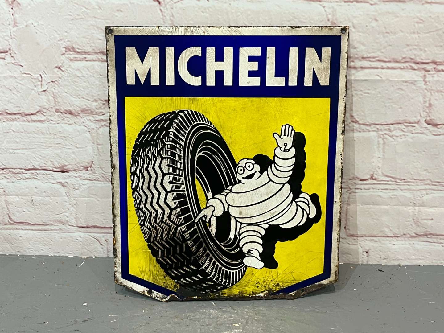 <p>Michelin Small Enamel Sign a/f</p>