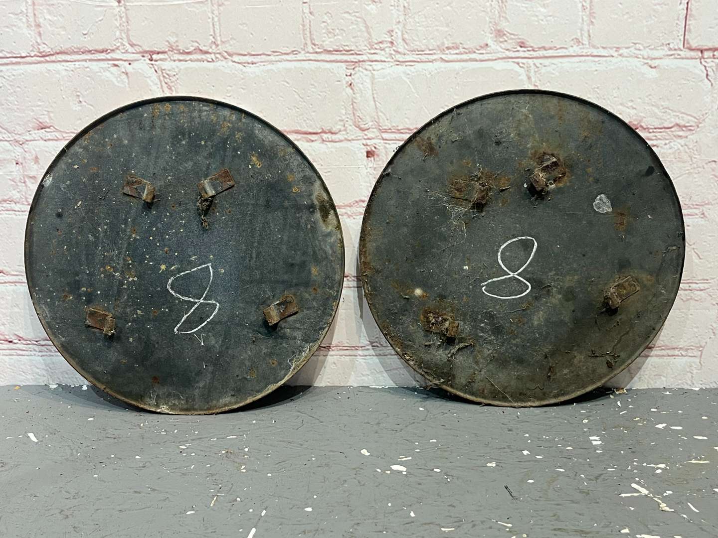 <p>Pair Semperit Tire Advertising Enamel Signs</p>