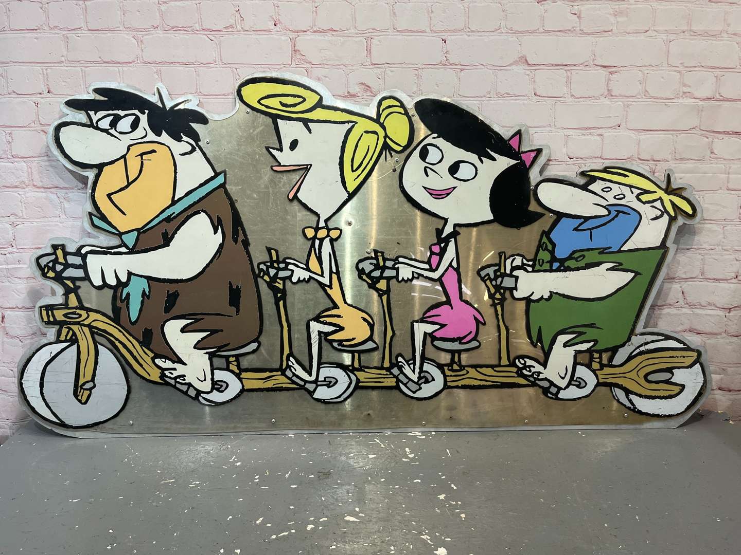 <p>The Flintstones Large Perspex Sign</p>