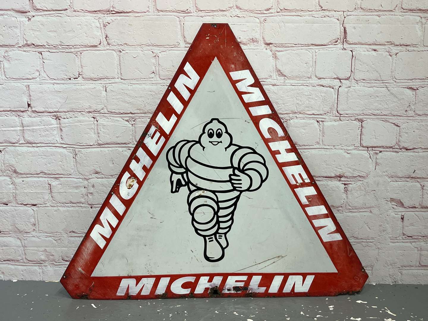 <p>Michelin Sign Made From a Road Sign</p>
