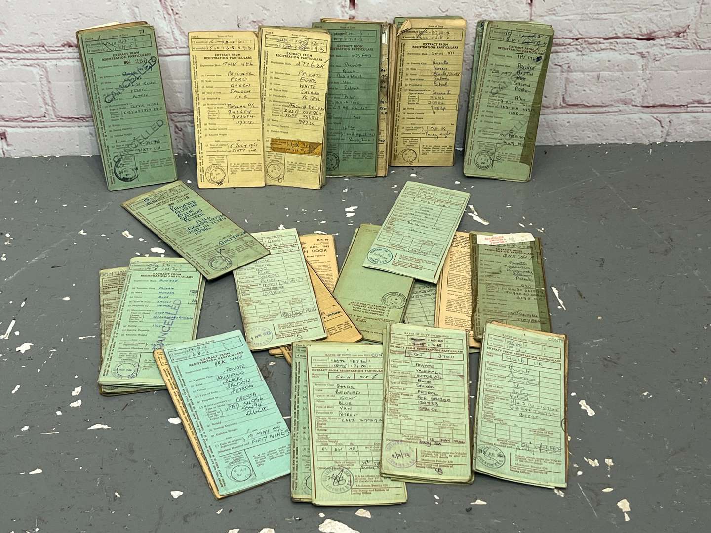 <p>Quantity of Old Buff Log Books</p>