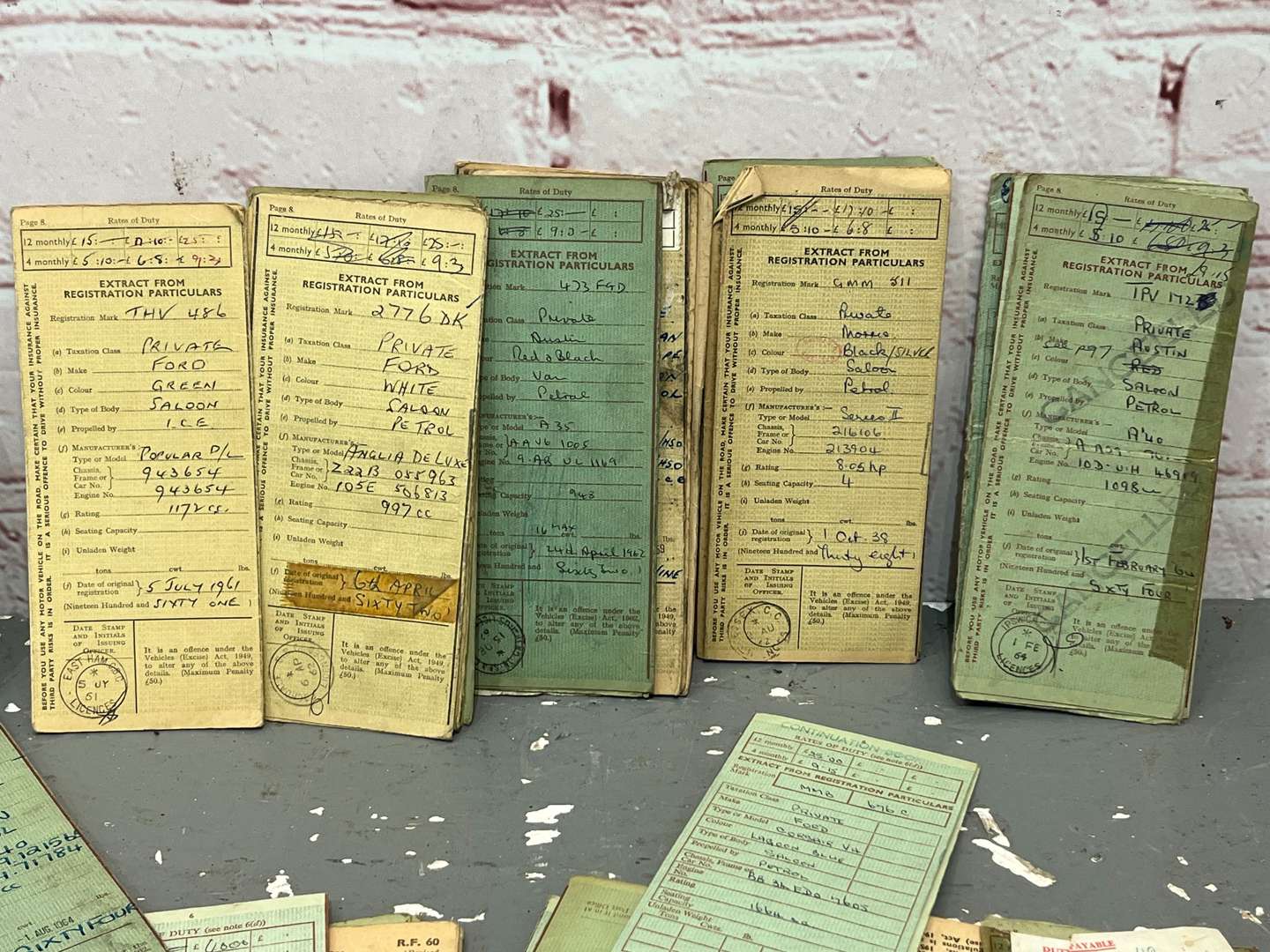 <p>Quantity of Old Buff Log Books</p>